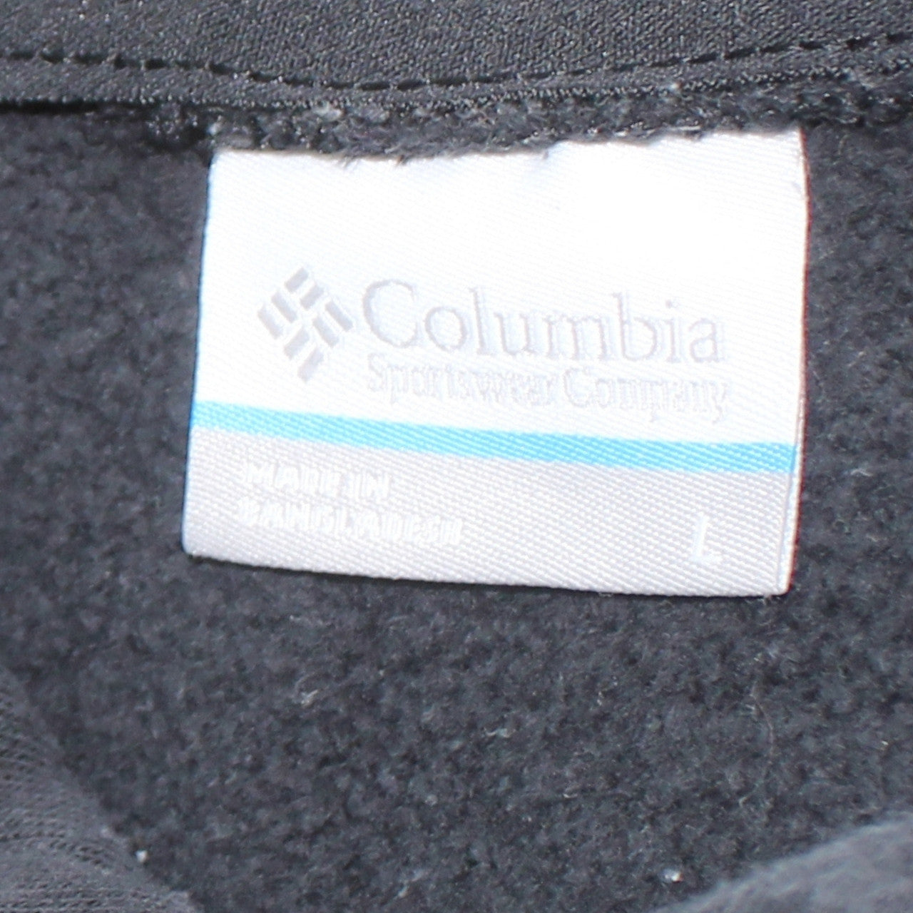 Columbia Men's Black Pullover Hoodie L Fleece Cotton Blend
