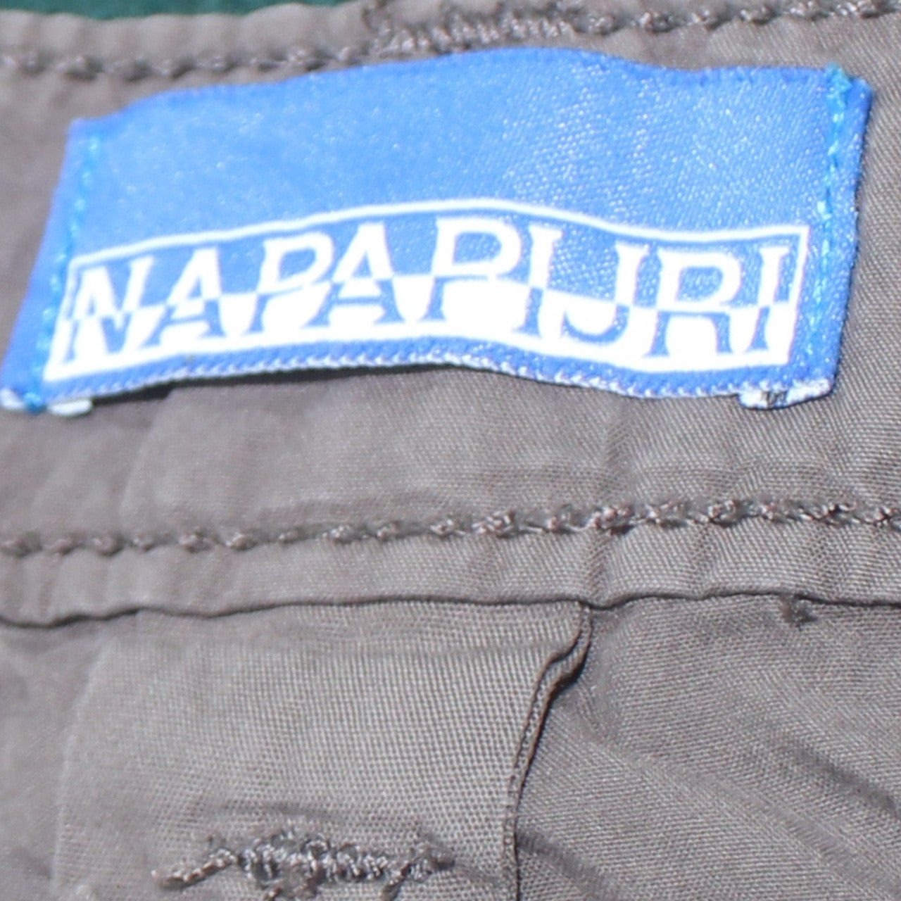 Napapijri Men's Brown Cargo Shorts Size 36 Regular Fit Summer
