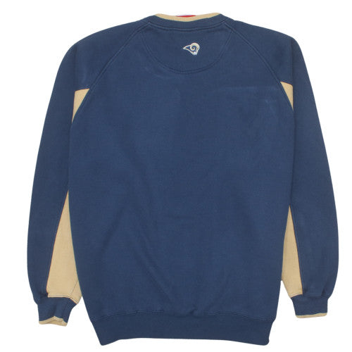 NFL St. Louis Rams Mens Blue Logo Pullover Sweatshirt Size L