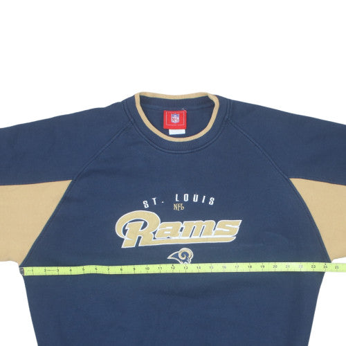 NFL St. Louis Rams Mens Blue Logo Pullover Sweatshirt Size L