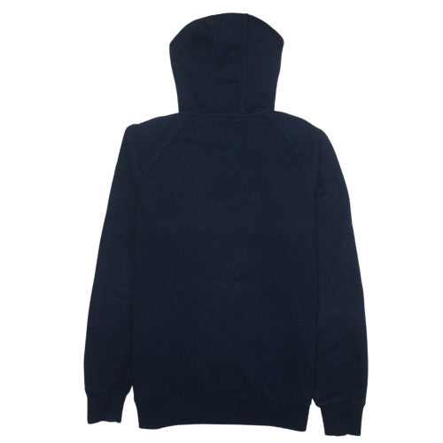 Carhartt Men Blue Pullover Hoodie M Relaxed Fit Logo Sweatshirt