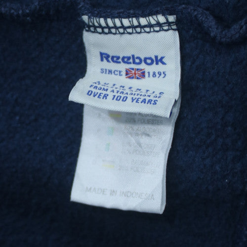 Reebok Mens Blue Crew Neck Pullover Sweatshirt L Classic Fleece
