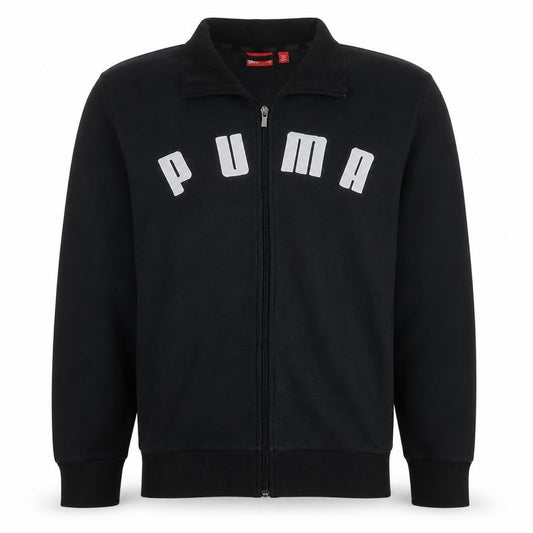 Puma Men's Black Full Zip Fleece Sweatshirt M Regular Fit