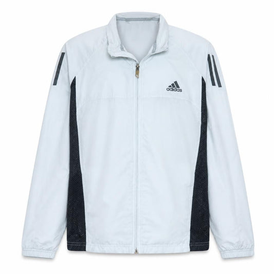 Adidas Mens White Lightweight Windbreaker Jacket Size L