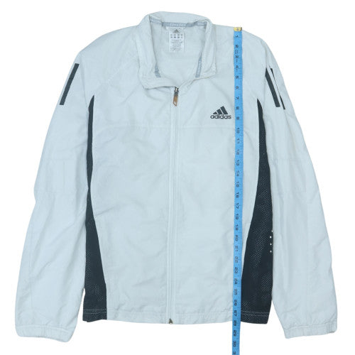 Adidas Mens White Lightweight Windbreaker Jacket Size L