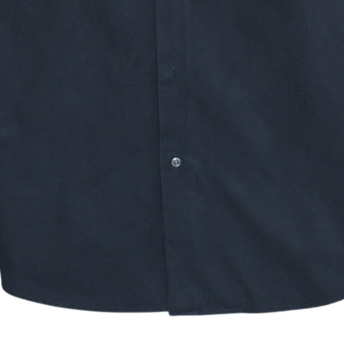 Hugo Boss Men's Blue Regular Fit Easy Iron Cotton Shirt Long Sleeve Size L