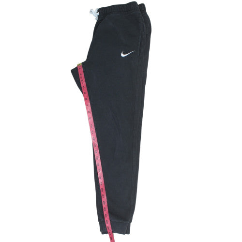 Nike Men's Black Jogger Trousers Size S Regular Fit Fleece Sweatpants