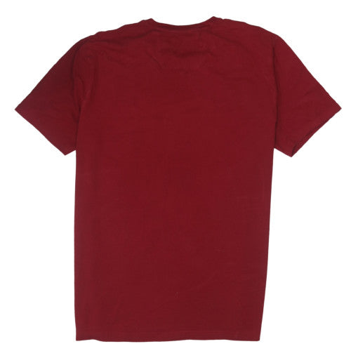 Nautica Men's Red V-Neck Short Sleeve 2XL Cotton Stretch T-Shirt