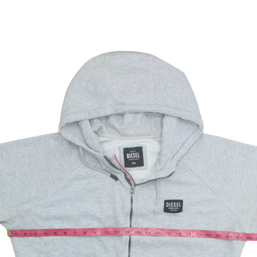 Diesel Men’s Grey Full Zip Hoodie XXL Regular Fit