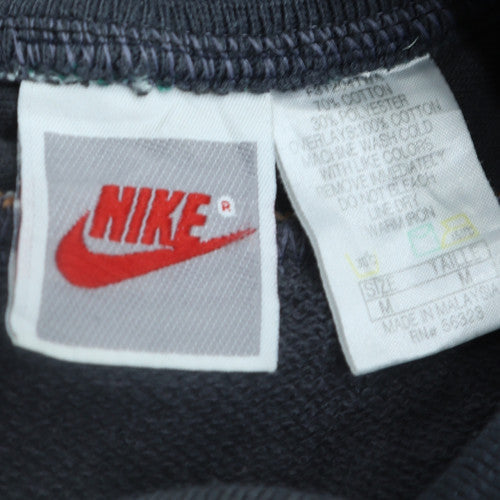 Nike Mens Grey Fleece Sweatshirt M Logo Pullover Crew Neck