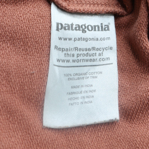 Patagonia Men’s Brown Organic Cotton Crew Neck Sweatshirt S Regular Fit