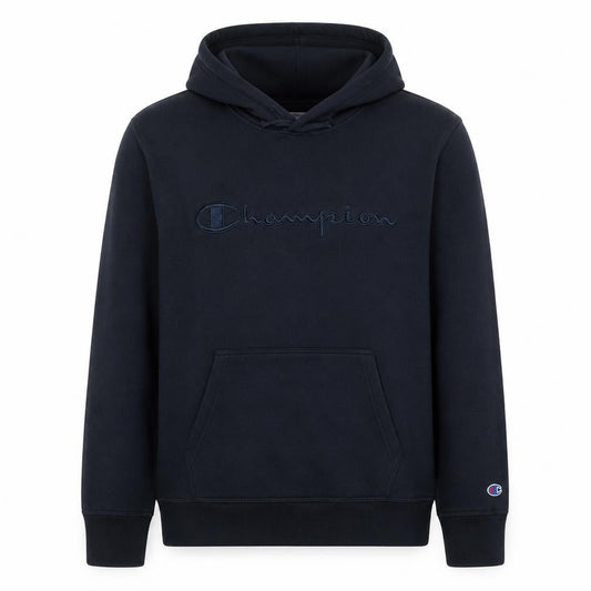 Champion Men’s Black Pullover Hoodie L Embroidered Logo Fleece