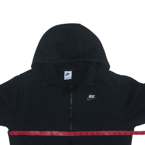 Nike Men's Black Full Zip Hoodie Fleece M Regular Fit