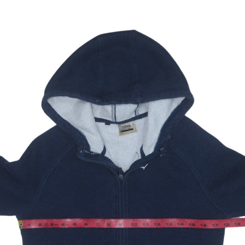 Gymshark Mens Blue Full Zip Hoodie M Hooded Fleece Sweatshirt