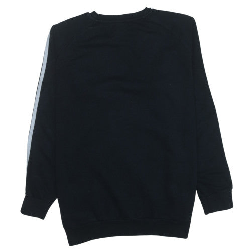 Adidas Women Black Size M Crew Neck Pullover Sweatshirt
