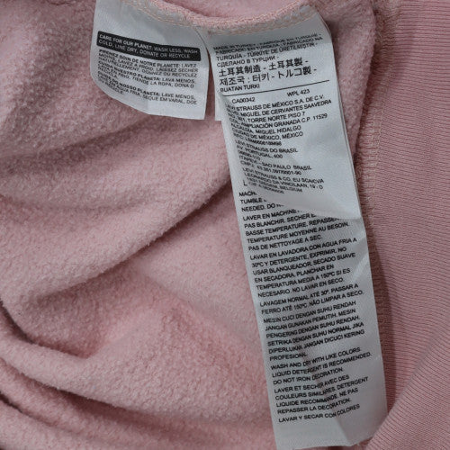 Levi's Womens Pink Relaxed Pullover Hoodie Size S Cotton Blend