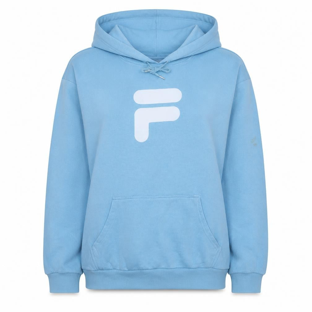Fila Women's Blue 3XL Pullover Hoodie with Logo Front