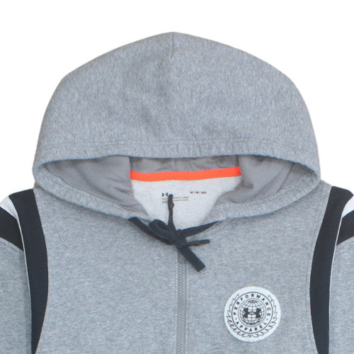 Under Armour Men's Grey Full Zip Hoodie M Sports Fleece