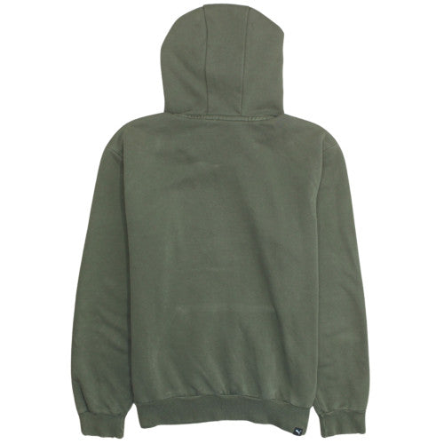 Puma Men's Green Pullover Hoodie Small Regular Fit Sports Style