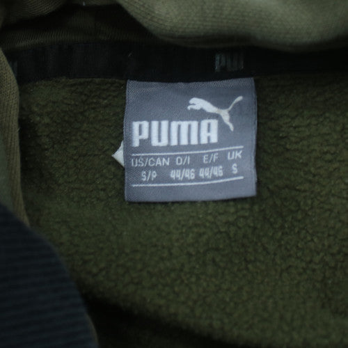 Puma Men's Green Pullover Hoodie Small Regular Fit Sports Style