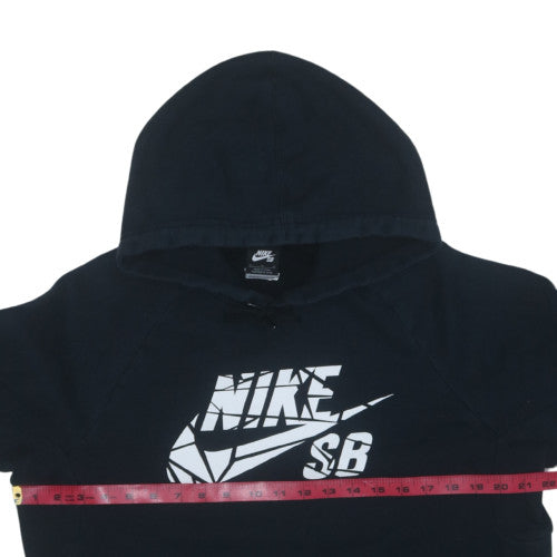 Nike SB Men's Black Pullover Hoodie M Fleece Lined Graphic Print