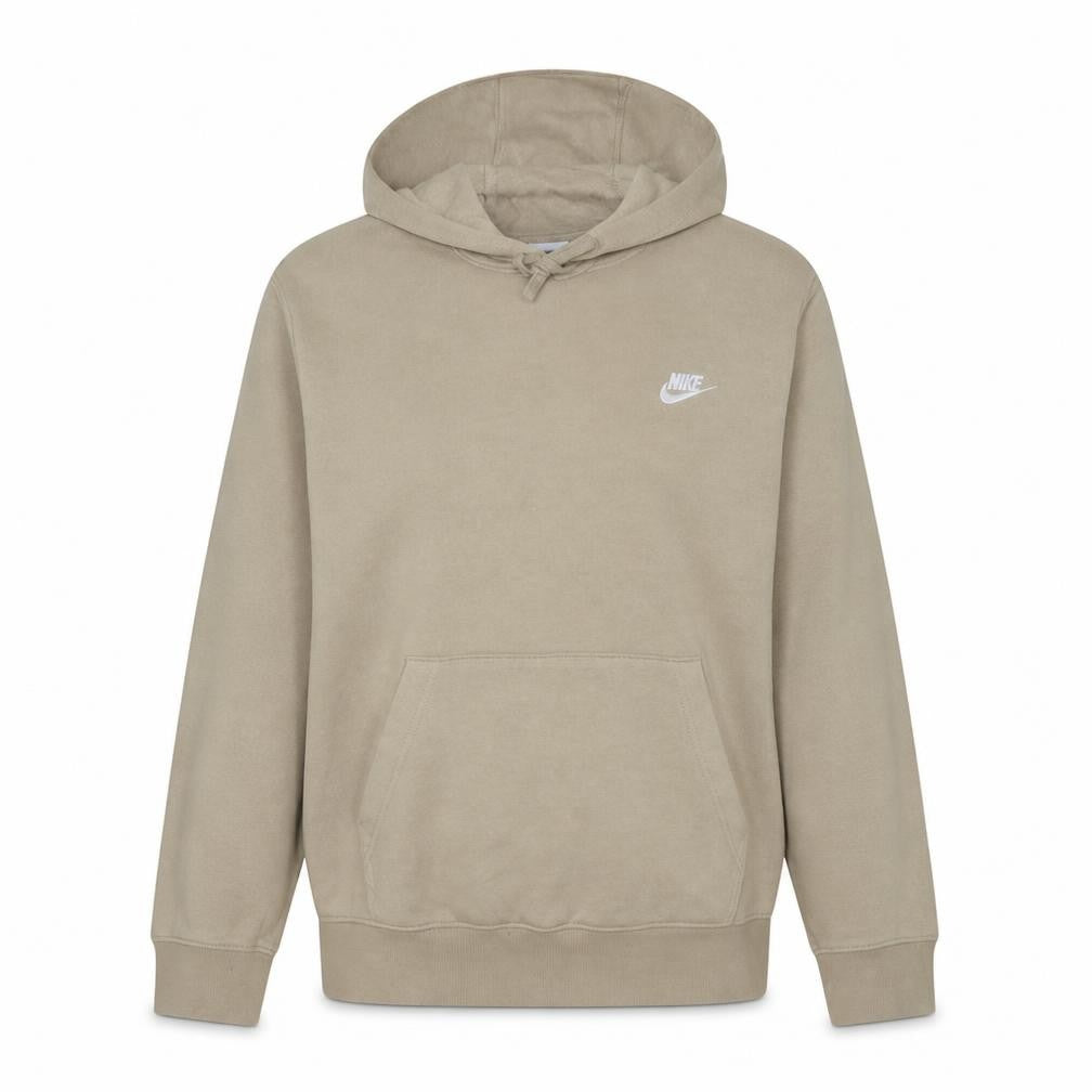 Nike Women Beige Pullover Hoodie Large Cotton Blend Casual