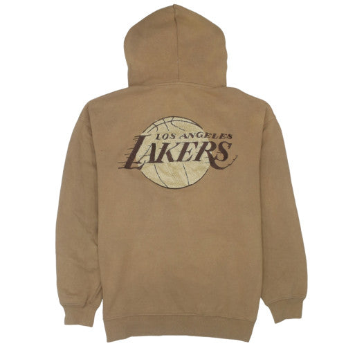 NBA Men’s Brown Los Angeles Lakers Pullover Hoodie Size S Embroidered