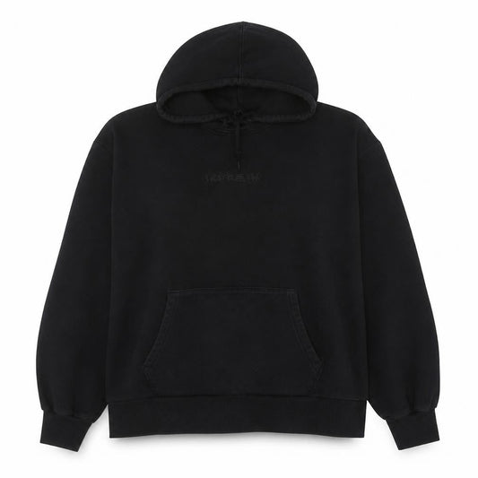 Adidas Women Black Hoodie UK 18 Relaxed Fit Pullover Sweatshirt