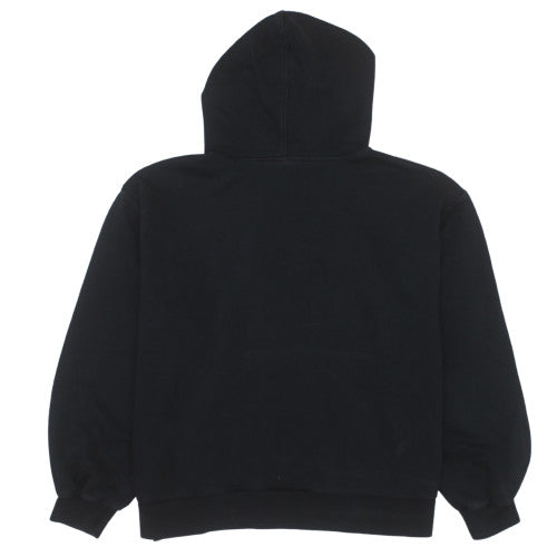 Adidas Women Black Hoodie UK 18 Relaxed Fit Pullover Sweatshirt