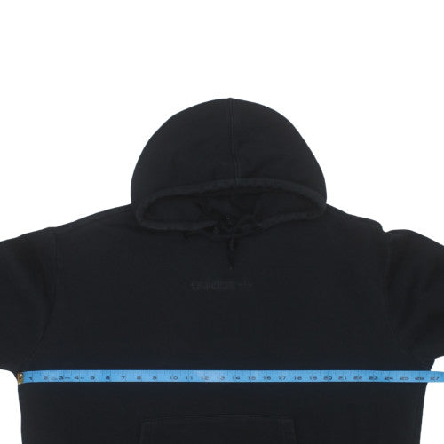 Adidas Women Black Hoodie UK 18 Relaxed Fit Pullover Sweatshirt