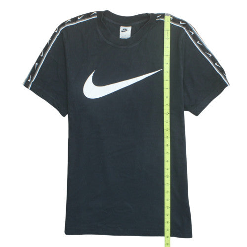Nike Men's Black Crew Neck Short Sleeve Cotton T-Shirt Size M