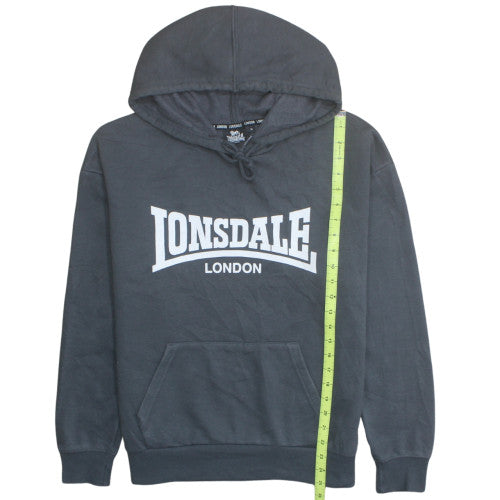 Lonsdale London Women's Black Size 14 Pullover Hoodie Sweatshirt