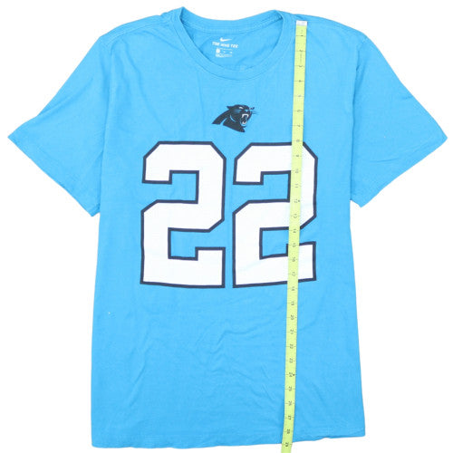 Nike Men's Blue Carolina Panthers #22 Sports T-Shirt XL Crew Neck