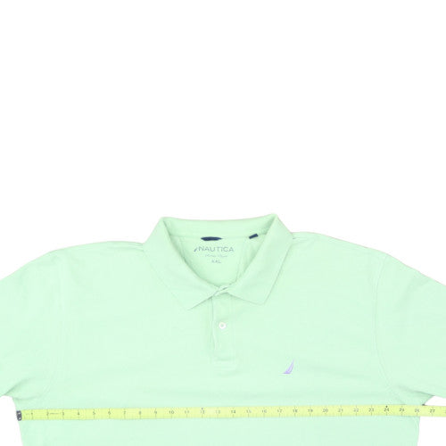Nautica Men's Green 2XL Cotton Short Sleeve Polo Shirt