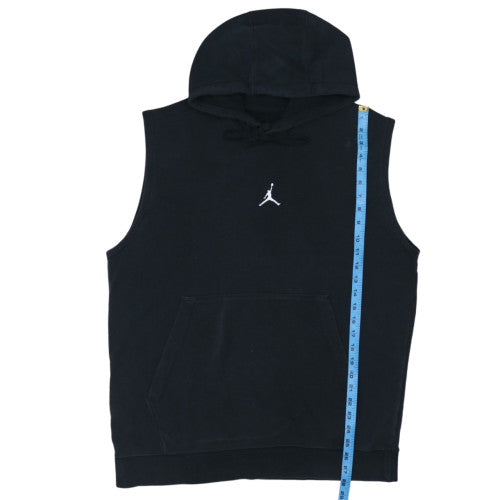 Jordan Men's Black Sleeveless Pullover Hoodie Size L Sports Style
