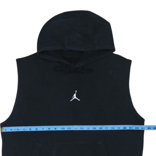 Jordan Men's Black Sleeveless Pullover Hoodie Size L Sports Style