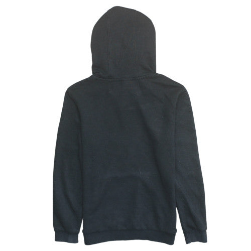 Adidas Boys Black Pullover Hoodie 9-10 Years Cotton Blend Sweatshirt