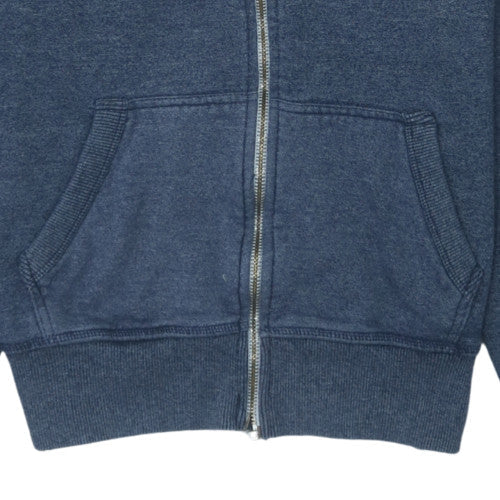 Superdry Men's Blue Full Zip Hoodie XL Classic Knit Sweatshirt