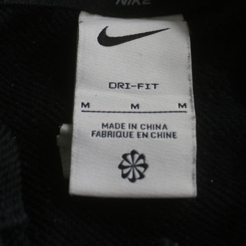 Nike Men's Black Pullover Hoodie M Dri-Fit Fleece Sweatshirt