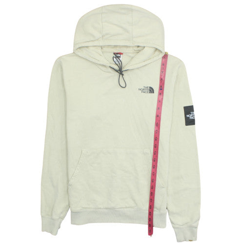 The North Face Unisex Beige Pullover Hoodie M Cotton Fleece