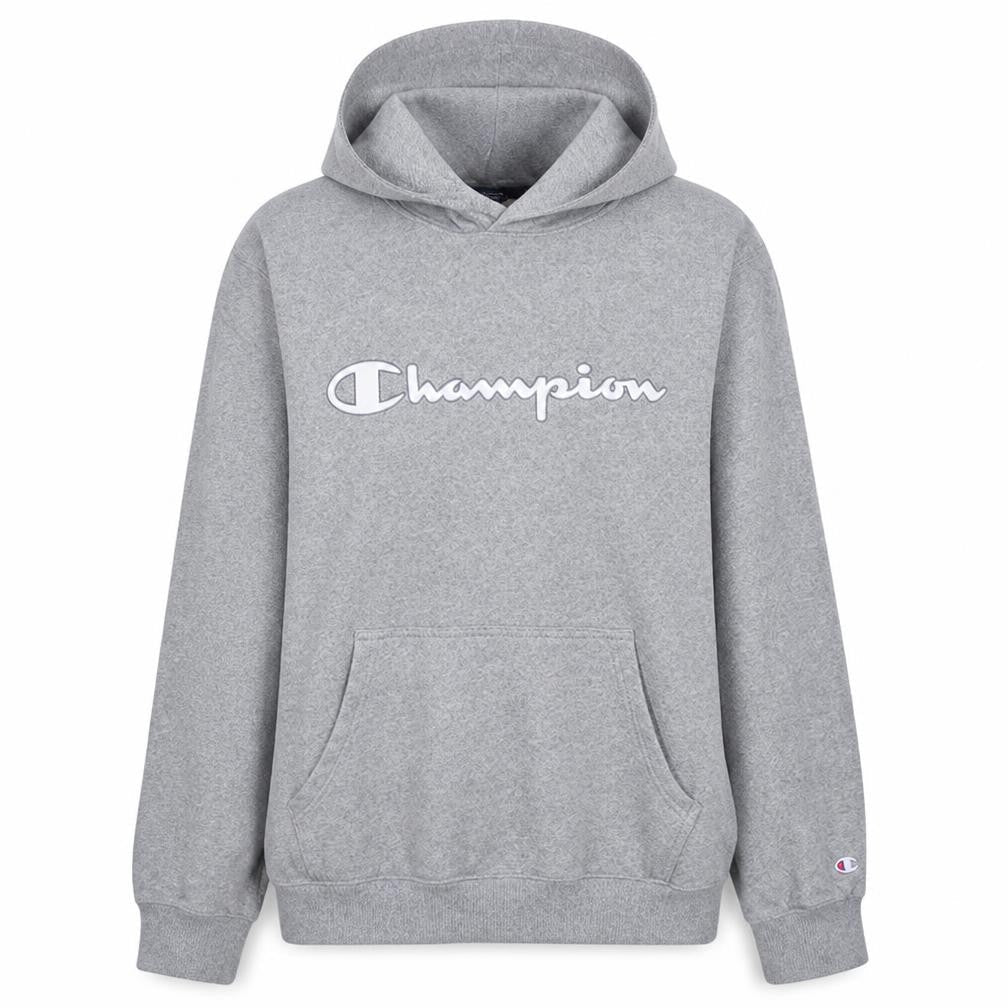 Champion Women's Grey Pullover Hoodie XL Logo Graphic Cotton Blend
