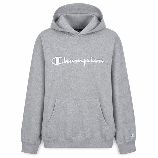 Champion Women's Grey Pullover Hoodie XL Logo Graphic Cotton Blend
