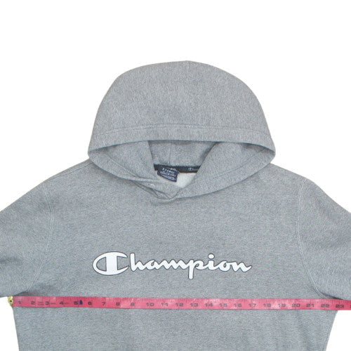 Champion Women's Grey Pullover Hoodie XL Logo Graphic Cotton Blend