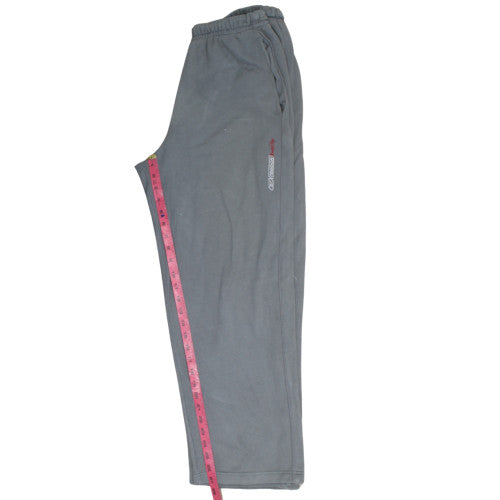 Reebok Men's Grey XS Fleece Sweatpants with Logo Detail