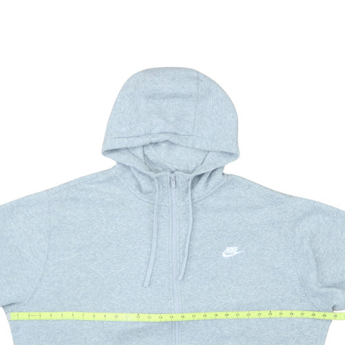 Nike Men's Grey 2XL Full Zip Fleece Hoodie Sweatshirt