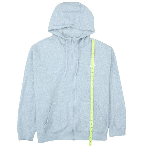 Nike Men's Grey 2XL Full Zip Fleece Hoodie Sweatshirt