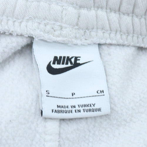 Nike Men's White Jogger Cargo Sweatpants S Logo Fleece