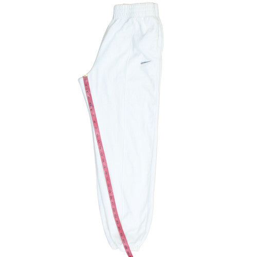 Nike Womens White Sweatpants M Elastic Waist Jogger Trousers