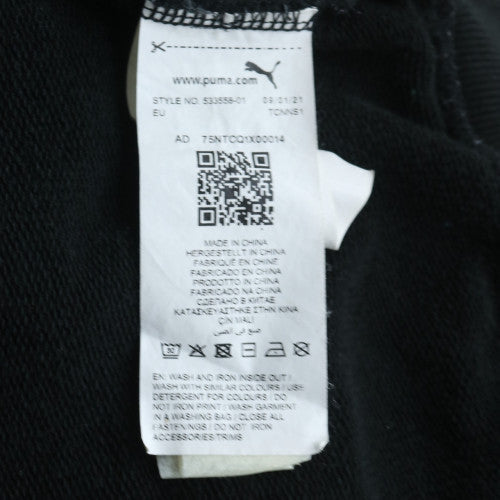 Puma Men Black 2XL 1/4 Zip Fleece Sweatshirt Sports Top