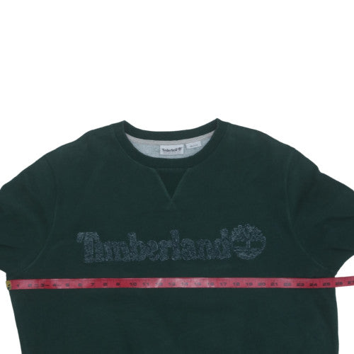 Timberland Men's Green 2XL Pullover Sweatshirt Crew Neck Fleece